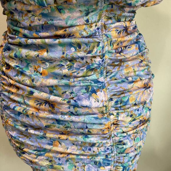 LAUNDRY BY SHELLI SEGAL V-Neck Collared Floral Mini Dress Size 6 - Picture 10 of 16